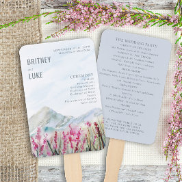 Mountain Meadow Watercolor Dusty Blue Program Fächer