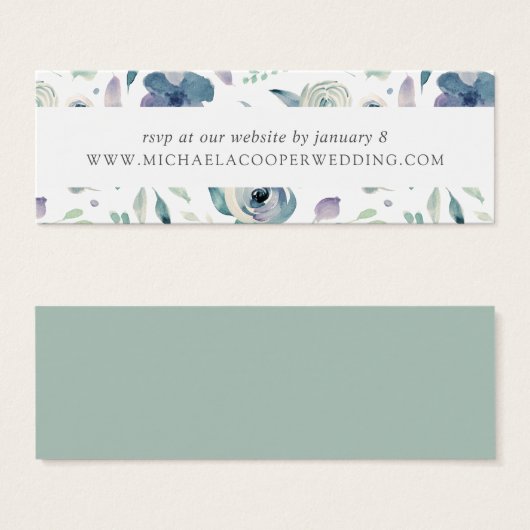 Mountain Meadow Wedding Website RSVP Cards (Vorne & Hinten)
