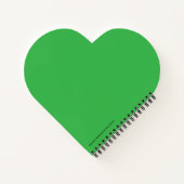 Mountain Meditation Cartoon Heart Shaped Notebook Notizblock (Rückseite)