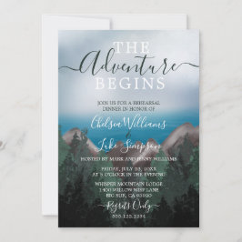 Mountain Meets Ocean Wedding Probe Dinner Einladung