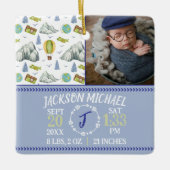 Mountain Memories Birth Stats Christmas Ornament (Vorderseite)