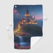 Mountain Midnight Castle Four Golfhandtuch (Insitu)