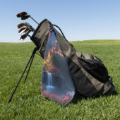 Mountain Midnight Castle Four Golfhandtuch (Gras)