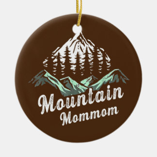 Mountain Mommom Camping Wandern Mama Adventure Keramik Ornament
