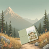 Mountain Monogram Wedding Destination Tischnummer