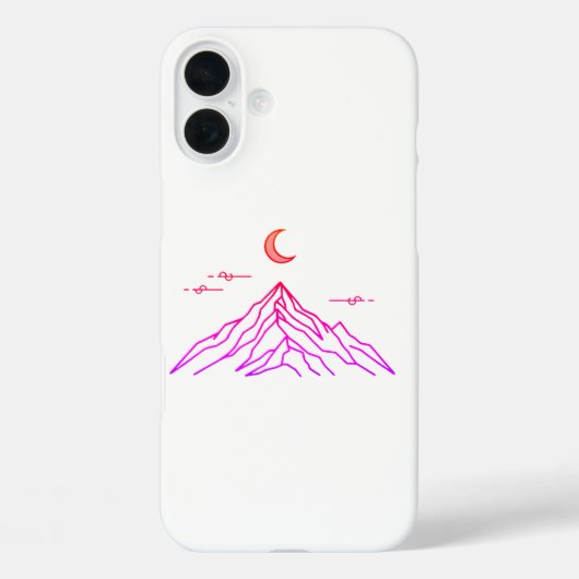 Mountain & Moon Case-Mate iPhone Hülle (Rückseite)