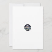 Mountain Moon Star Save the Date Außenbereich Einladung (Rückseite)