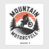 Mountain Motorcycle Aufkleber (Blatt)