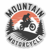 Mountain Motorcycle Aufkleber (Vorderseite)