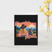 Mountain Muttma Boho Hund Wandern Camping Adventur Karte (Gelbe Blume)