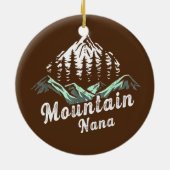 Mountain Nana Camping Wandern Mama Abenteuer Keramik Ornament (Hinten)