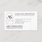 Mountain Nature Architecture Räume Design Visitenkarte (Rückseite)