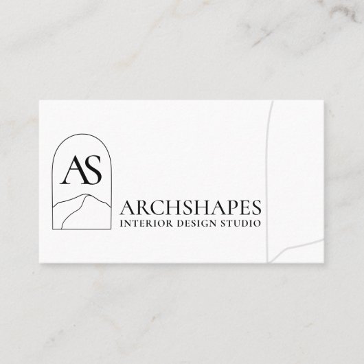 Mountain Nature Architecture Räume Design Visitenkarte (Vorderseite)