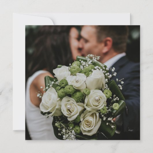 Mountain Night Dark Starlit Sky Wedding Square Dankeskarte (Rückseite)