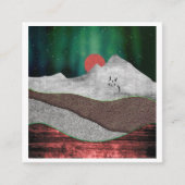 Mountain Northern Lights Begleitkarte (Vorderseite)