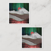 Mountain Northern Lights Begleitkarte (Vorne/Hinten)