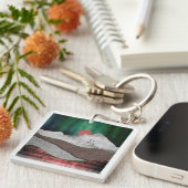 Mountain Northern Lights Schlüsselanhänger (Vorderseite rechts)