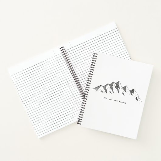 Mountain Notebook Notizbuch (Innenseite)