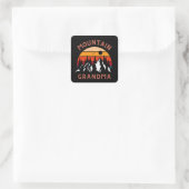 Mountain Oma Quadratischer Aufkleber (Tasche)