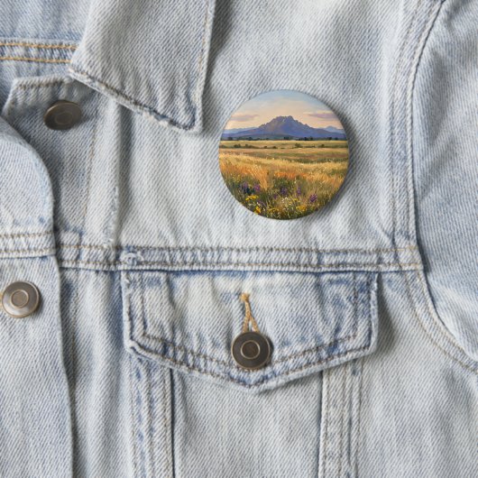 Mountain on the plain button (Beispiel)