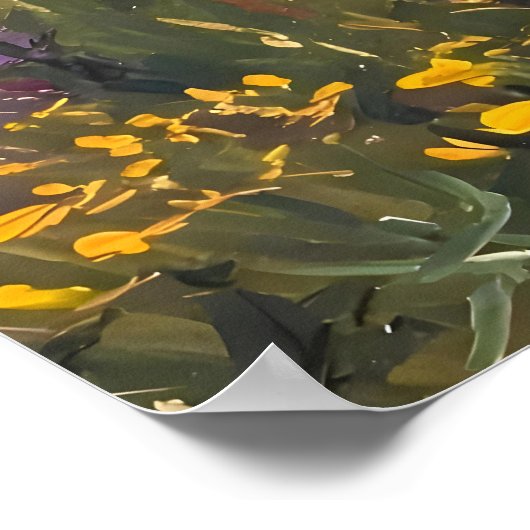 Mountain on the plain poster (Ecke)