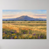 Mountain on the plain poster (Vorne)