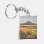 Mountain on the plain schlüsselanhänger (Vorderseite links)