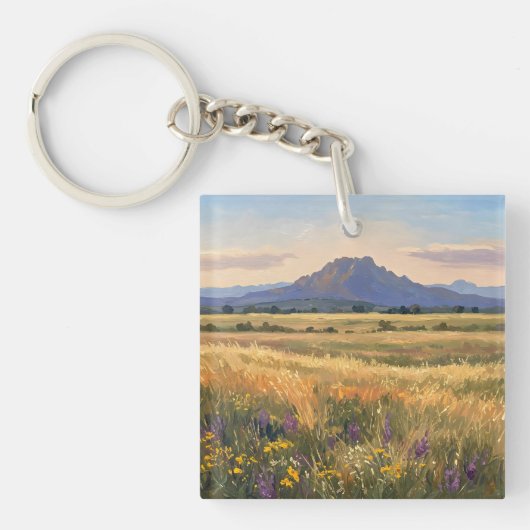 Mountain on the plain schlüsselanhänger (Vorderseite)