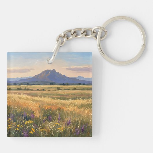 Mountain on the plain schlüsselanhänger (Rückseite)