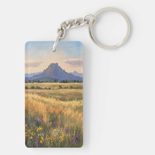 Mountain on the plain schlüsselanhänger (Rückseite)