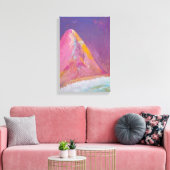 Mountain Painting - Oil Pastel Leinwanddruck (Insitu (Wohnzimmer))