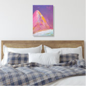 Mountain Painting - Oil Pastel Leinwanddruck (Insitu (Schlafzimmer))