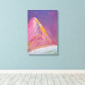 Mountain Painting - Oil Pastel Leinwanddruck (Insitu (Holzboden))
