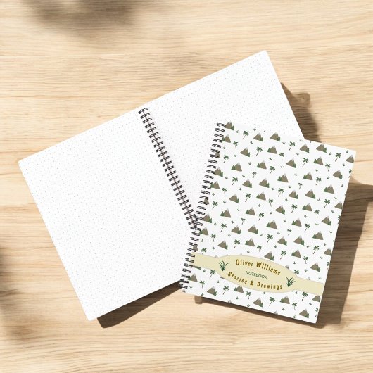 Mountain Palm Adventure Travel Custom Personalized Notizblock