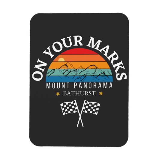 Mountain Panorama Bathurst Australien Motorsport Magnet (Vertikal)