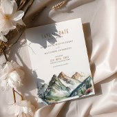 Mountain Park Save the Date Zielort Einladung