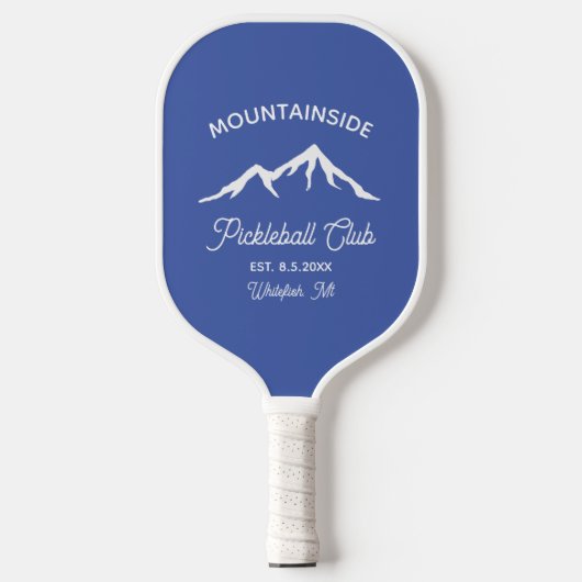 Mountain Peak, Pickleball Court Custom Text Pickleball Schläger (Vorderseite)