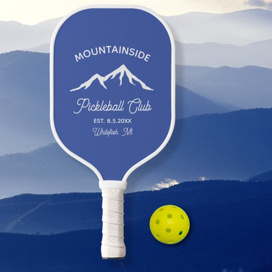 Mountain Peak, Pickleball Court Custom Text Schläger
