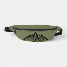 Mountain Peaks | Explore More Green Travel Hiking Bauchtasche