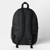 Mountain Peaks Tribal Geometric Backpack Bedruckter Rucksack (Rückseite)