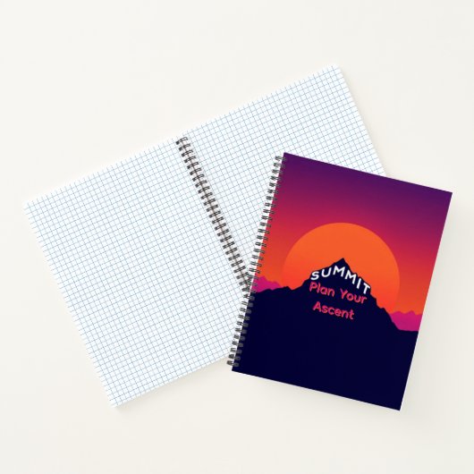 Mountain Perspective | Integrated Summit Typograph Notizblock (Innenseite)