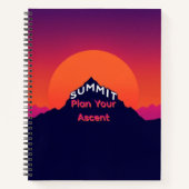 Mountain Perspective | Integrated Summit Typograph Notizblock (Vorderseite)