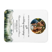 Mountain Pine 15 Hochzeitstag Save the Date Magnet (Horizontal)