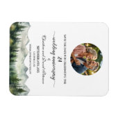 Mountain Pine 24 Wedding Anniversary Save the Date Magnet (Horizontal)