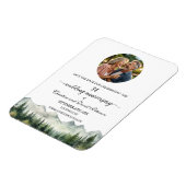 Mountain Pine 34 Hochzeitstag Save the Date Magnet (Linke Seite)