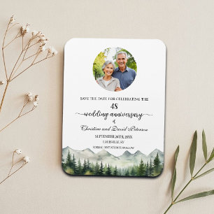 Mountain Pine 48 Hochzeitstag Save the Date Magnet