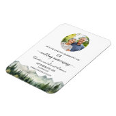 Mountain Pine 64 Hochzeitstag Save the Date Magnet (Linke Seite)