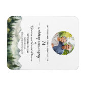 Mountain Pine 74 Hochzeit Jubiläum Save the Date Magnet (Horizontal)