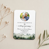 Mountain Pine 74 Wedding Anniversary Save the Date Magnet