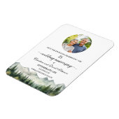 Mountain Pine 75 Wedding Anniversary Save the Date Magnet (Linke Seite)